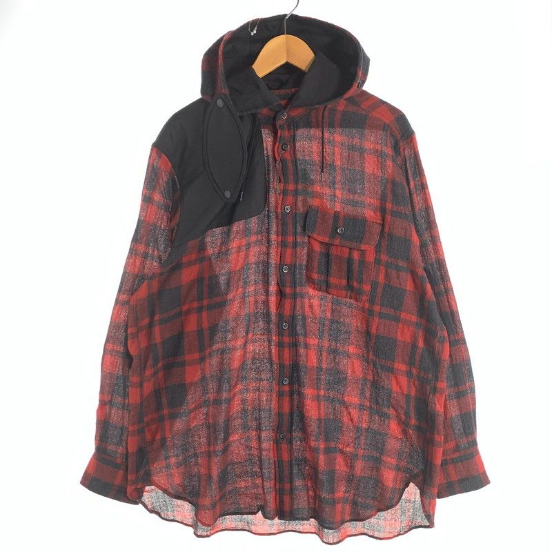 【中古美品】 MOUNTAIN RESEARCH MTR-3376 HOODED MT SHIRT マウンテンリサーチ 長袖シャツ ブランド 古着 (fuz) 【140-260606-gm-13-oto】