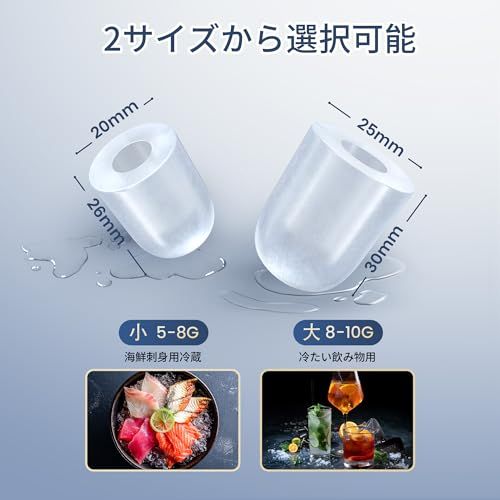 製氷機 家庭用【業界最小クラス・2026新モデル】 高速製氷機 最速6分 軽量5.2kg 小型 コンパクトアップ 自動洗浄機能付き 2サイズの氷 静音 透明窓 日本語パネル 氷つくり機 宅飲み 晩酌 卓上 家庭用 キャンプ ポータブル 保存用 5f003b38