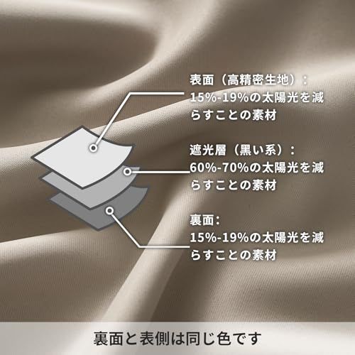Hansleep カーテン 1級遮光 幅150cm×丈178cm 2枚組 カーキ 断熱 防寒 防音 省エネ 厚手 無地 おしゃれ 洗える 寝室 リビング用 (カーキ, 幅150cm×丈178cm)★m ff4e39af Hansleep カーテン 1級遮光 幅150cm×丈178cm 2枚組 カーキ 断熱 防寒 防音 省エネ 厚手 無地 おしゃれ 洗える 寝室 リビング用 (カーキ, 幅150cm×丈178cm)★m ff4e39af