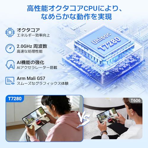 【Android16 タブレット 12インチ】TABWEE T60 アンドロイド16 タブレットPC、48GB+256GB+2TB拡張、2.5K IPS大画面 2400×1600解像度 90Hz、Widevine L1+Netflix対応、T fb4560b4