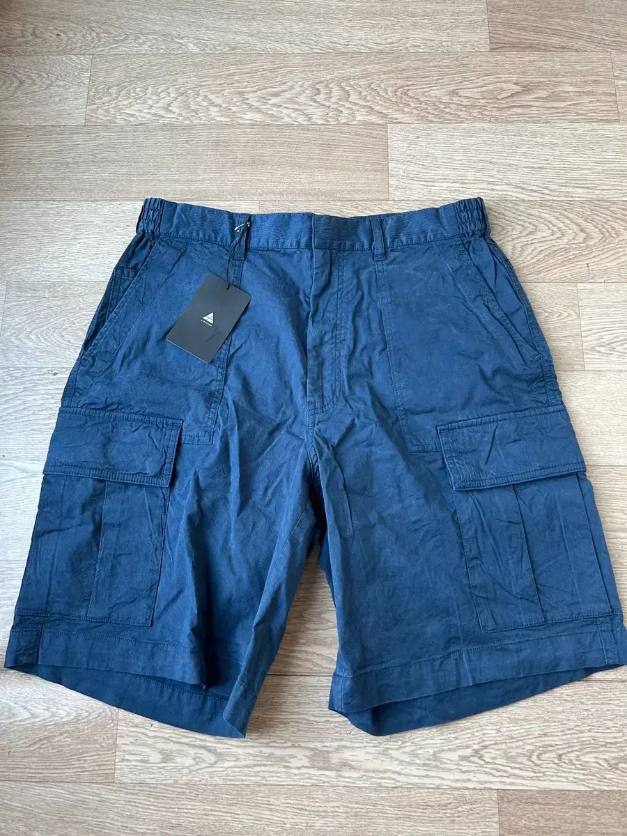 ラシバン (LASHVAN) ネイビー カーゴ ハーフパンツ 30 未使用