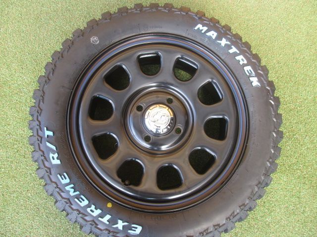 【中古】　送料込み　TTスチールホイール　165/65R14　ラヂアルタイヤ４本SET　ハスラー　エブリィ　NV100　ハイゼット　サンバー　EKクロス