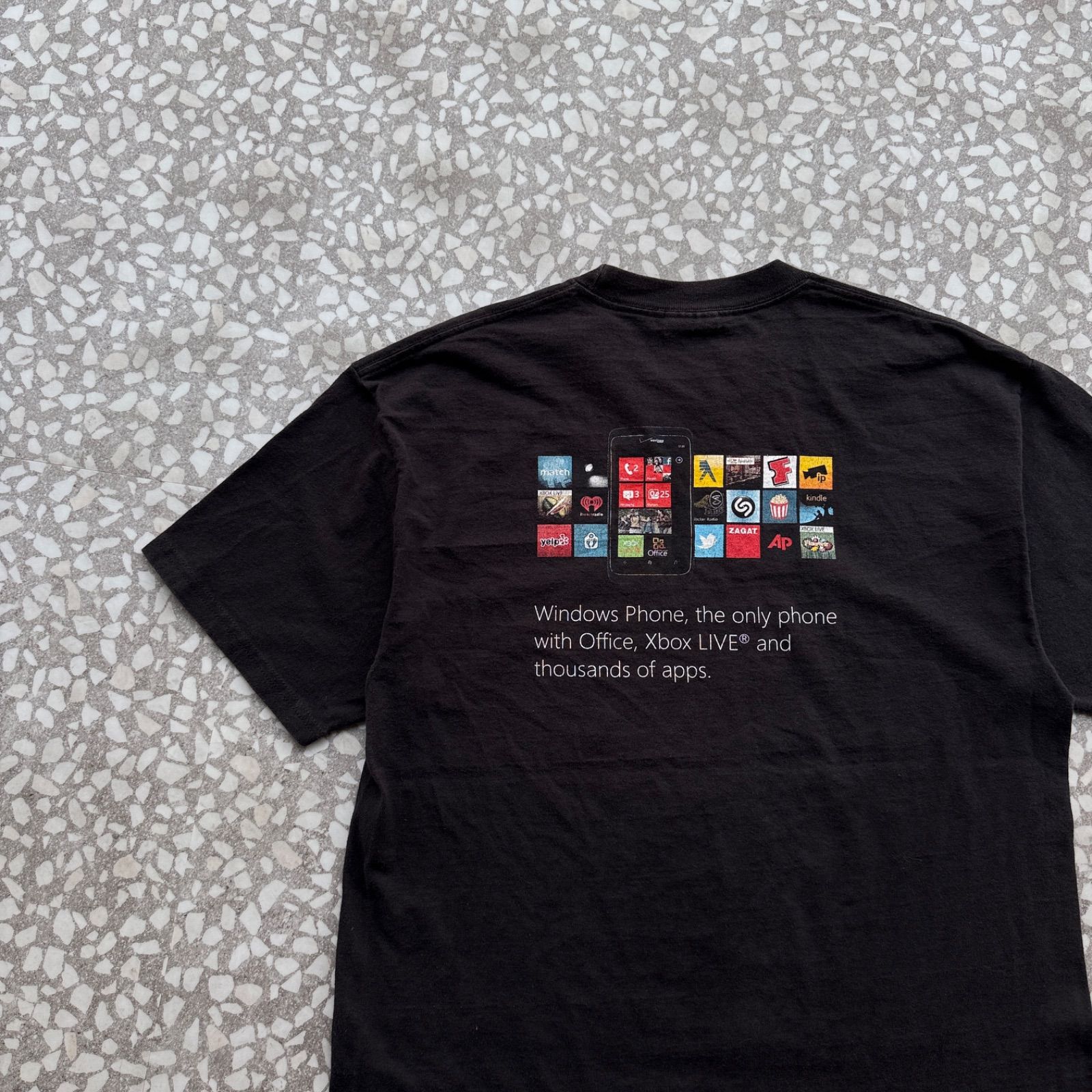 [ Archive アーカイブ Y2K ]PORT COMPANY / 0's Xbox promotion Tee sizeL ウィンドウズ　企業系　両面プリントTシャツ　マイクロソフト　ソフトウェア ハードコア iphone スマホ