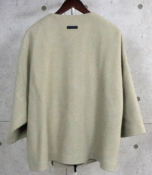 FEAR OF GOD 銀座店 フィア オブ ゴッド ウール ジップ 半袖 ジャケット メンズ size:M ベージュ 103481