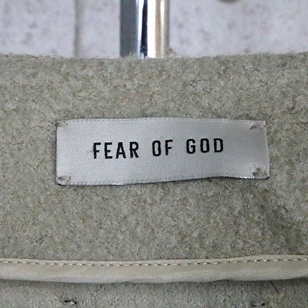 FEAR OF GOD 銀座店 フィア オブ ゴッド ウール ジップ 半袖 ジャケット メンズ size:M ベージュ 103481