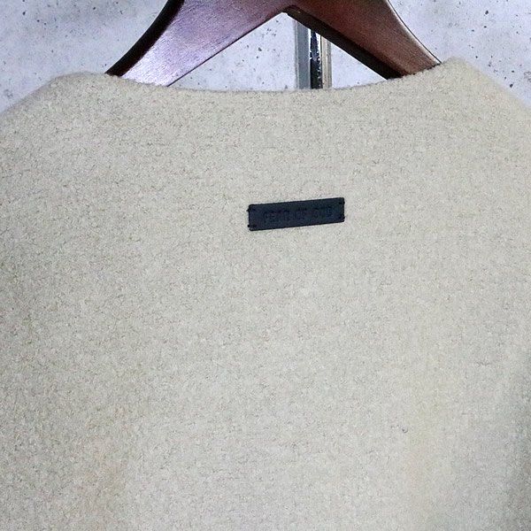FEAR OF GOD 銀座店 フィア オブ ゴッド ウール ジップ 半袖 ジャケット メンズ size:M ベージュ 103481