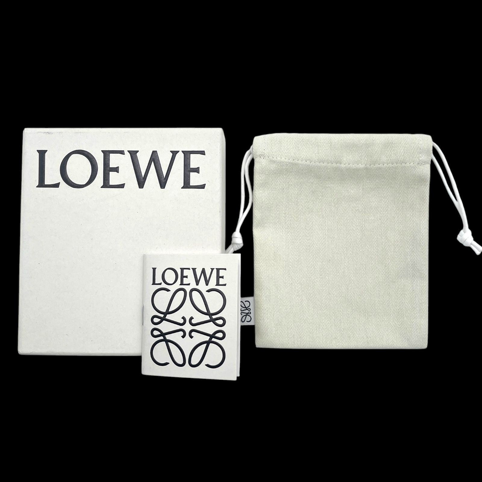 レディース LOEWE ロエベ アナグラム 6連 キーケース レザー グレージュ系