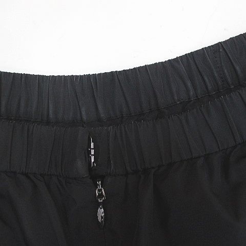 エイココンドウ EIKO KONDO 中綿 クロップド カーゴパンツ Ｆ 黒系 ブラック 無地 ジップフライ ウエストゴム 裏地 タック 日本製