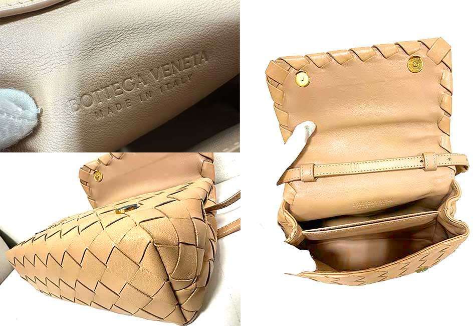 【中古】ボッテガ ヴェネタ　BOTTEGA VENETA　イントレチャート　2WAY 斜め掛け ショルダーバッグ　ポシェット＿s11＿セルモアから出品＿s-0472-r11