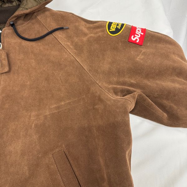 Supreme×Vanson Leathers/シュプリーム×バンソン レザーズ【24AW】Hooded Work Jacket/フード ワーク ジャケット/スエード ブラウン/L Supreme×Vanson Leathers/シュプリーム×バンソン レザーズ【24AW】Hooded Work Jacket/フード ワーク ジャケット/スエード ブラウン/L