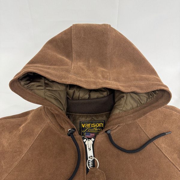 Supreme×Vanson Leathers/シュプリーム×バンソン レザーズ【24AW】Hooded Work Jacket/フード ワーク ジャケット/スエード ブラウン/L Supreme×Vanson Leathers/シュプリーム×バンソン レザーズ【24AW】Hooded Work Jacket/フード ワーク ジャケット/スエード ブラウン/L