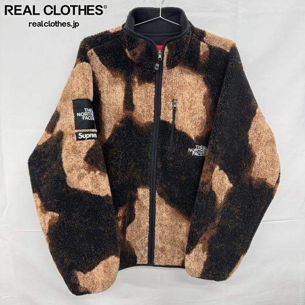Supreme×THE NORTH FACE/シュプリーム×ノースフェイス【21AW】Bleached Denim Print Fleece Jacket/フリースジャケット/NA52100I/XL