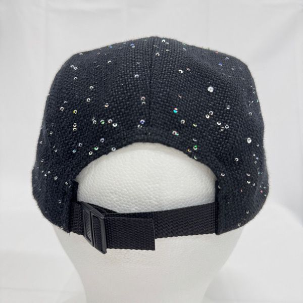 Supreme/シュプリーム【16AW】Sequins Camp Cap/シークインズ キャンプ キャップ/帽子/ブラック Supreme/シュプリーム【16AW】Sequins Camp Cap/シークインズ キャンプ キャップ/帽子/ブラック