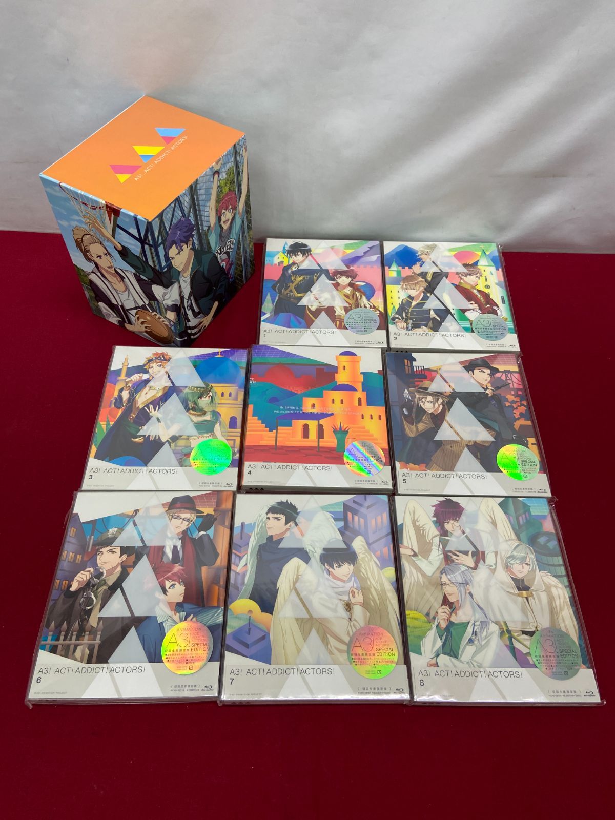 カメ】【初回生産限定盤】A3！ ACT！ADDICT! ACTORS! Blu-ray 全8巻 