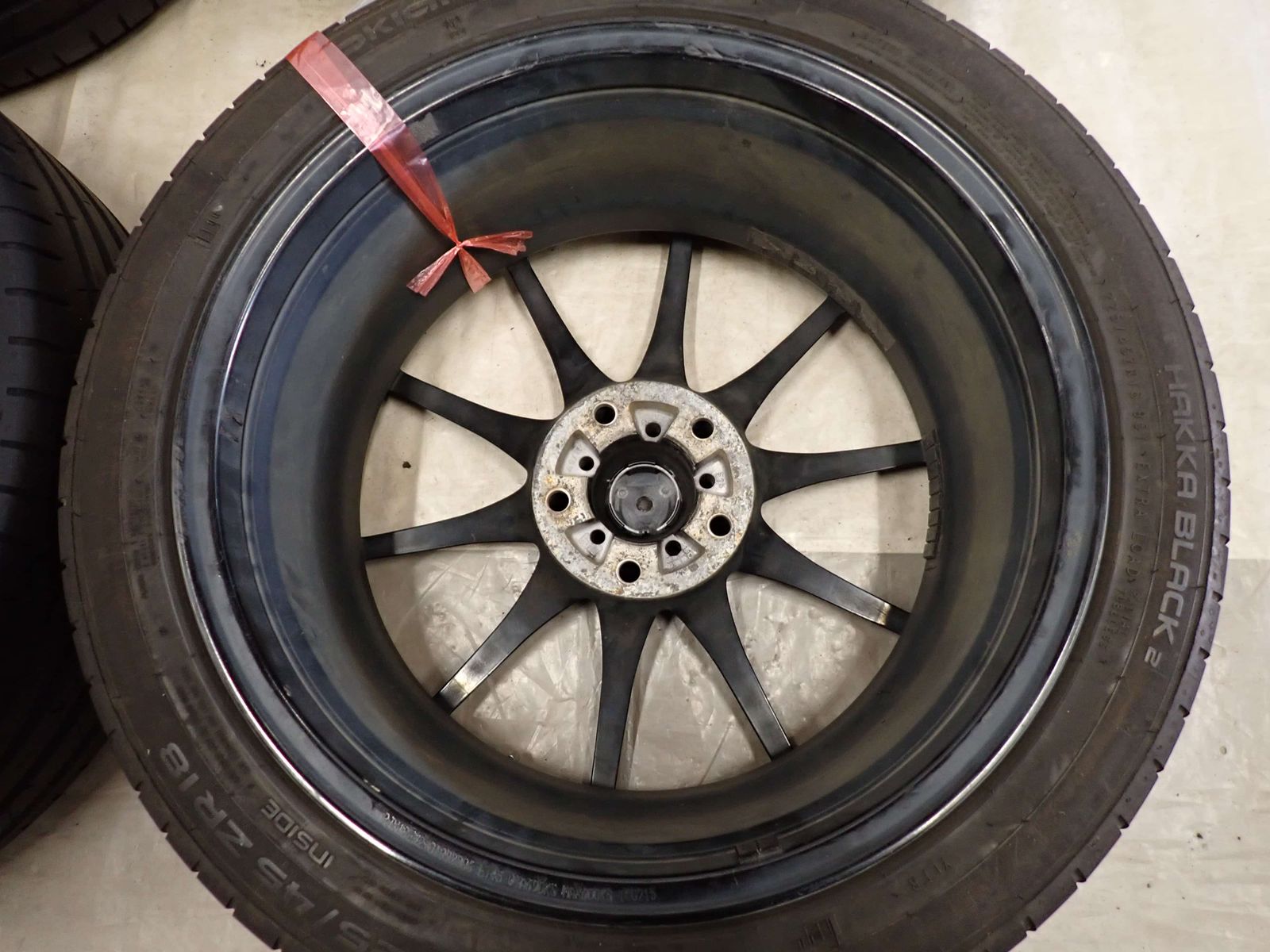 夏4本SET 会社宛 送料無料 225/45ZR18×8J 95Y nokian HAKKA BLACK2 2020年製 OZレーシング フォーミュラ HLT アルミ BMW E46 E85 NO,G0618
