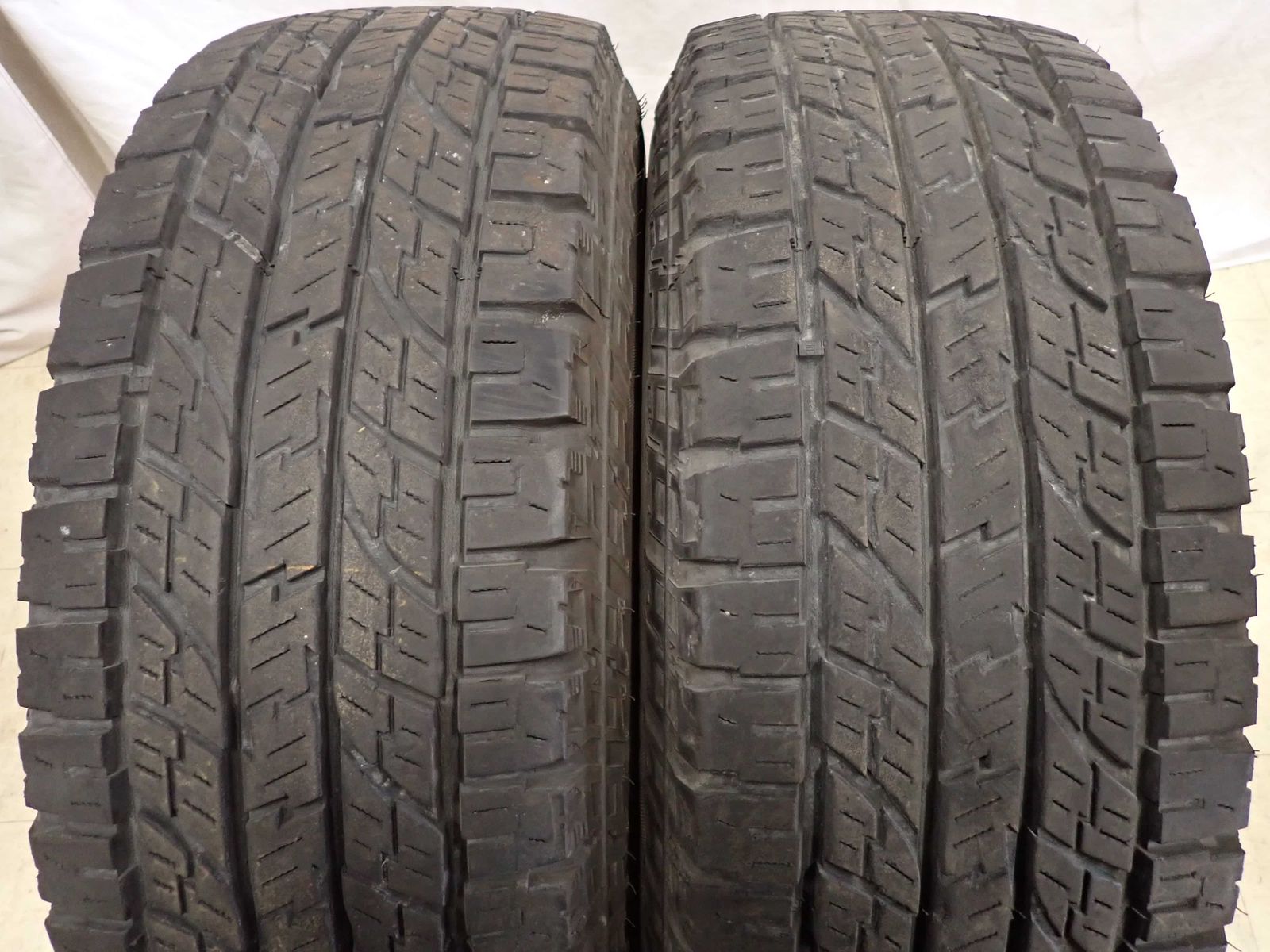 特売品 夏4本 会社宛送料無料 265/70R17×7.5J LT ヨコハマ ジオランダー 2017年製 ホワイトレター トヨタ FJ 純正 スチール 特価 NO,G0686