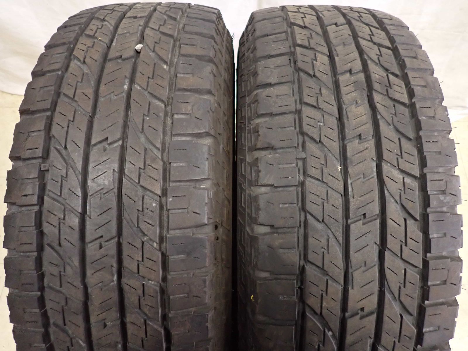 特売品 夏4本 会社宛送料無料 265/70R17×7.5J LT ヨコハマ ジオランダー 2017年製 ホワイトレター トヨタ FJ 純正 スチール 特価 NO,G0686