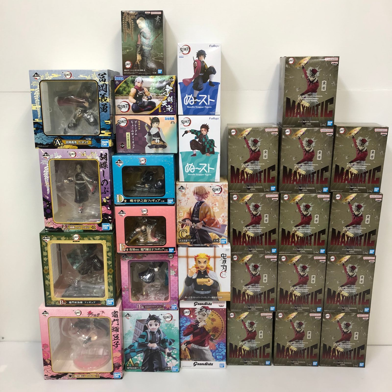 ▲【2個口発送】鬼滅の刃 フィギュア まとめ ※箱ダメージ品含む 未開封品 smkmt096127