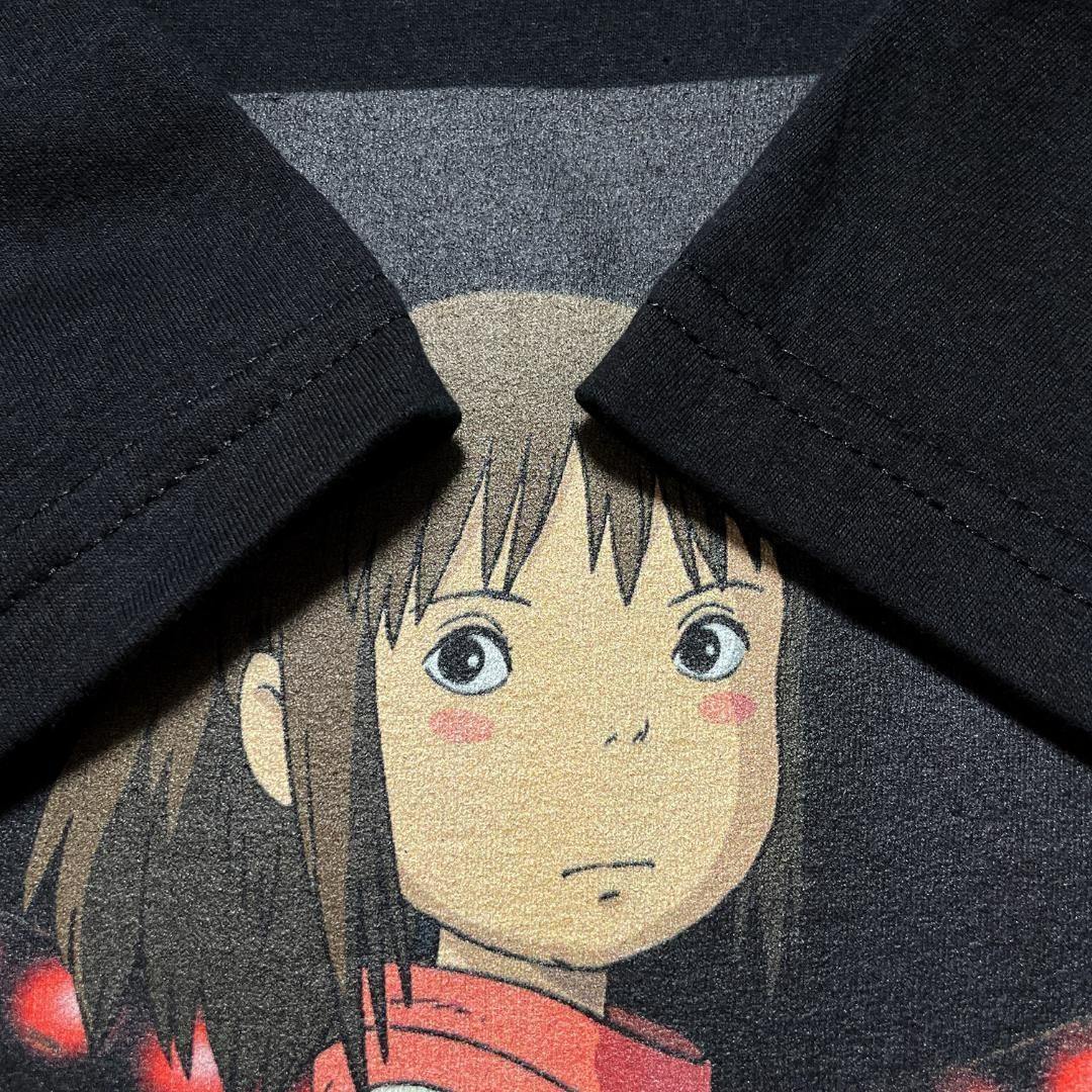 海外版 公式 オフィシャル スタジオジブリ 映画 SPIRITED AWAY 千と千尋の神隠し Tシャツ ブラック メンズM アニメ 宮崎駿 BA4214