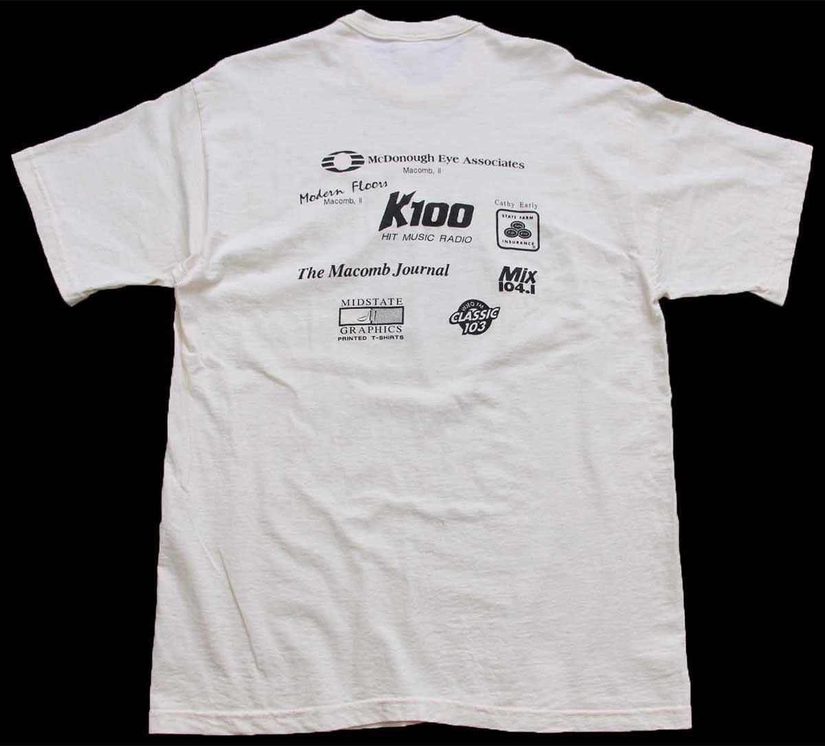 00s USA製 S.O.S. 地球 ガンジャ アート 協賛 両面プリント オーガニックコットンTシャツ 生成り L★オールド ナチュラル マリファナ