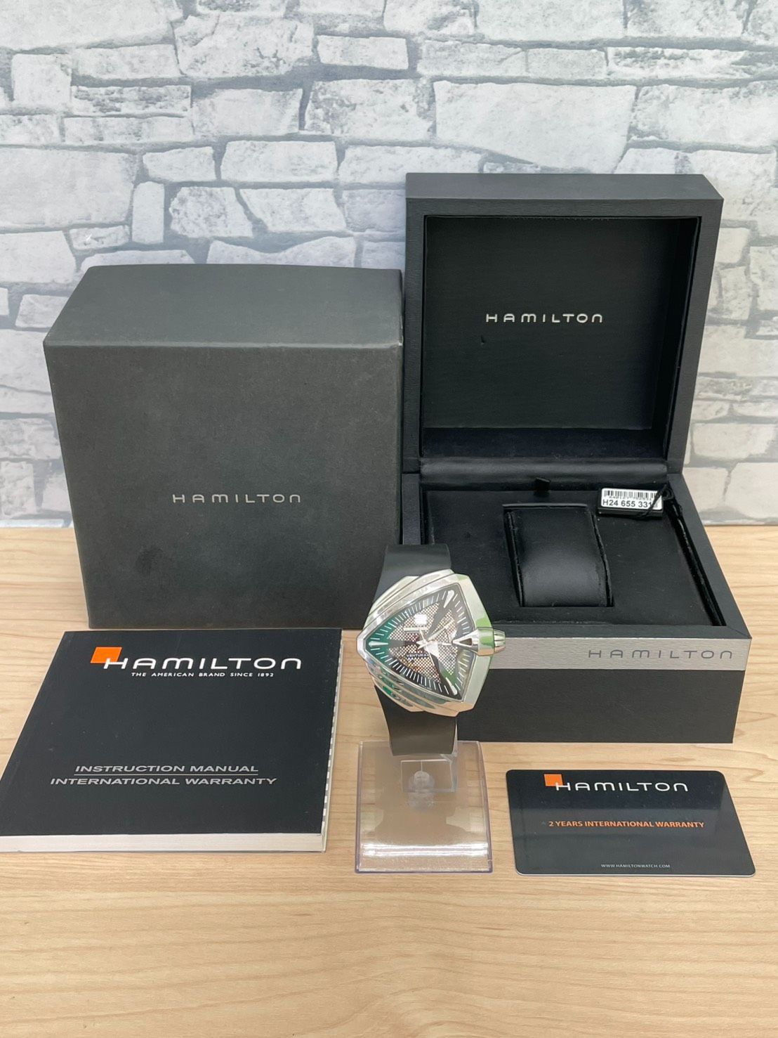 【豊】HAMILTON ハミルトン VENTURA XXL ベンチュラ H246551 オートマチック AT 自動巻 稼働品 箱あり 購入2013年 使用感あり【1243CK】F06