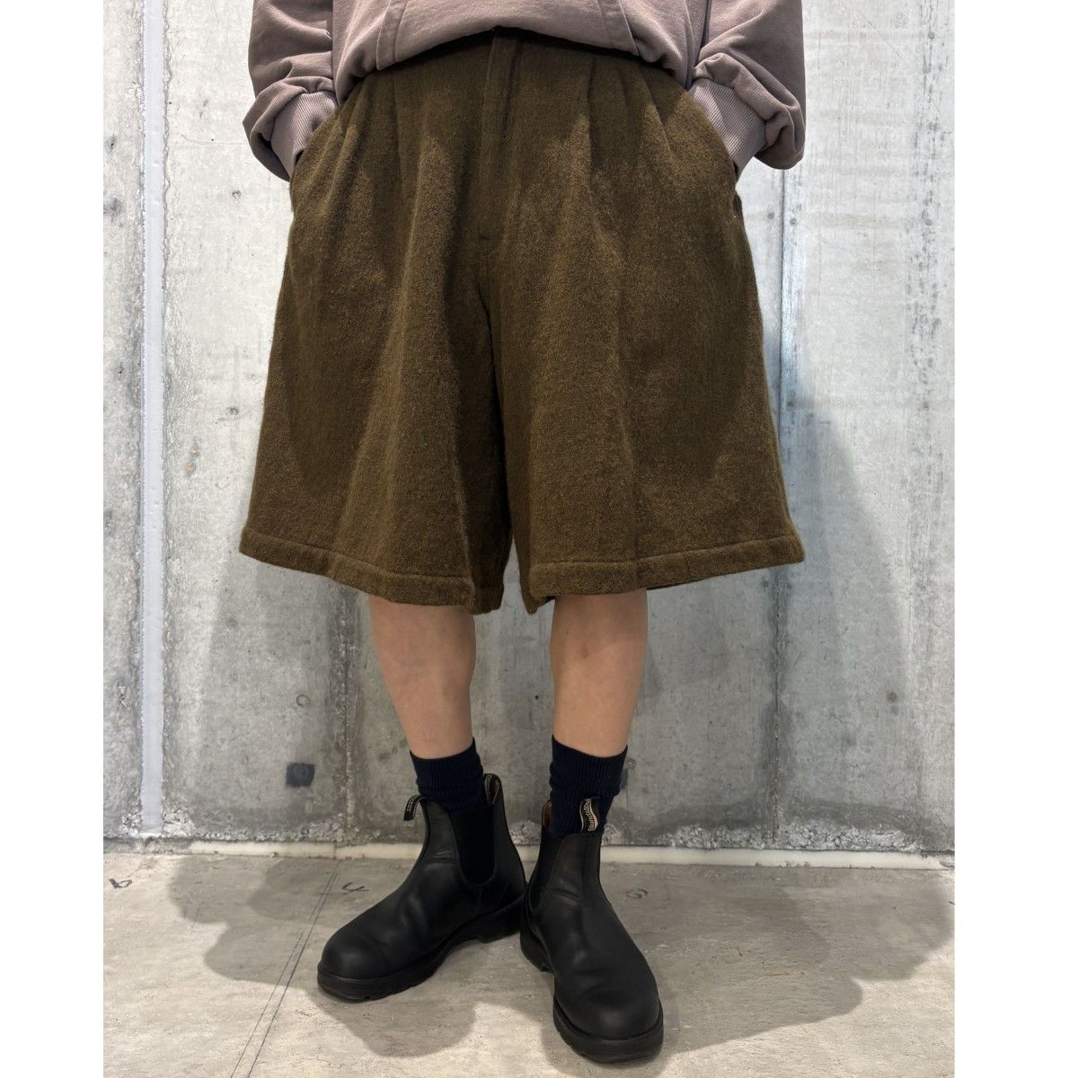 COMME des GARCONS SHIRT 23AW ウール縮絨バミューダショーツ 8069000146394