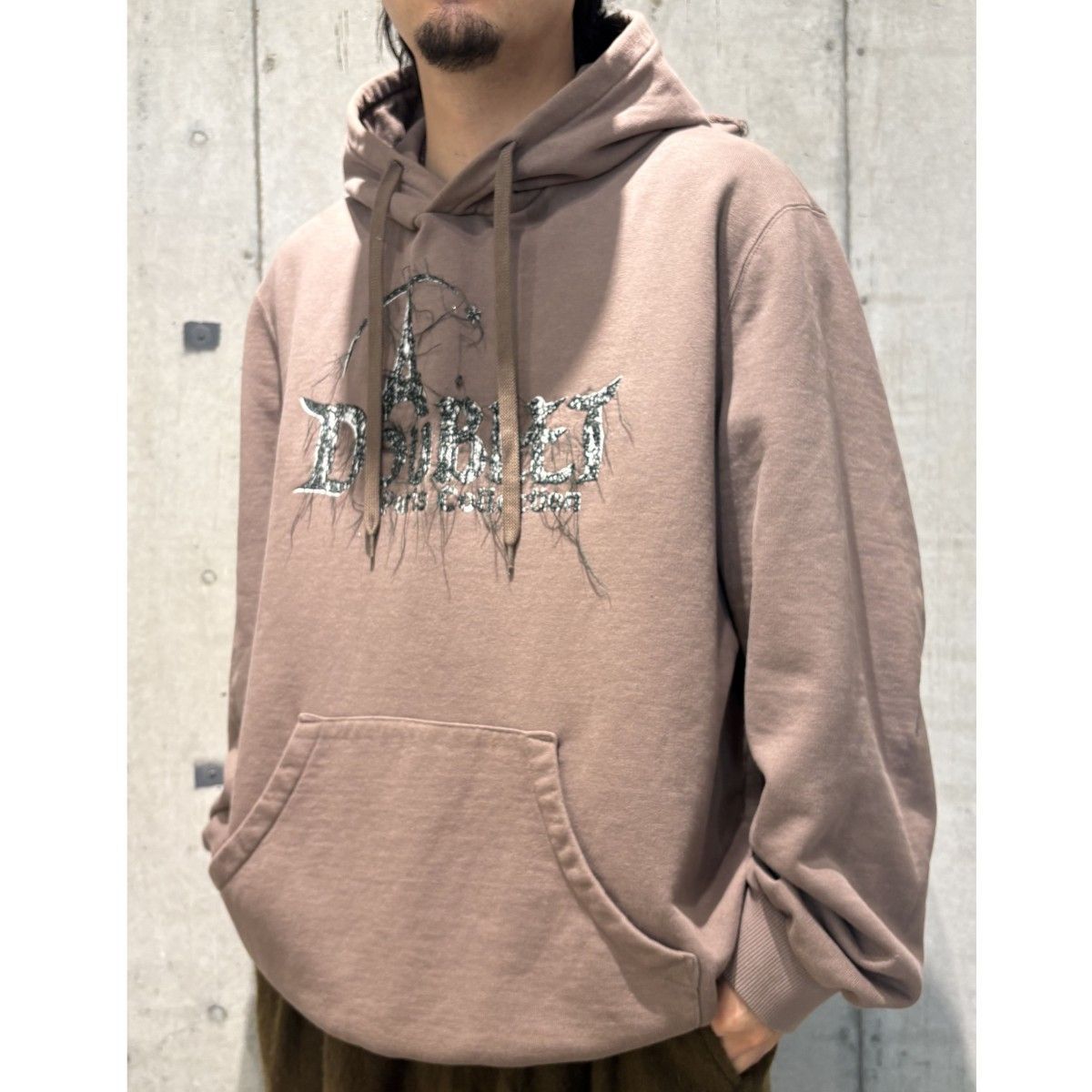 doublet 23AW Doublet Embroidery Hoodie Logoオーバーサイズロゴフーディパーカー 8069000146370