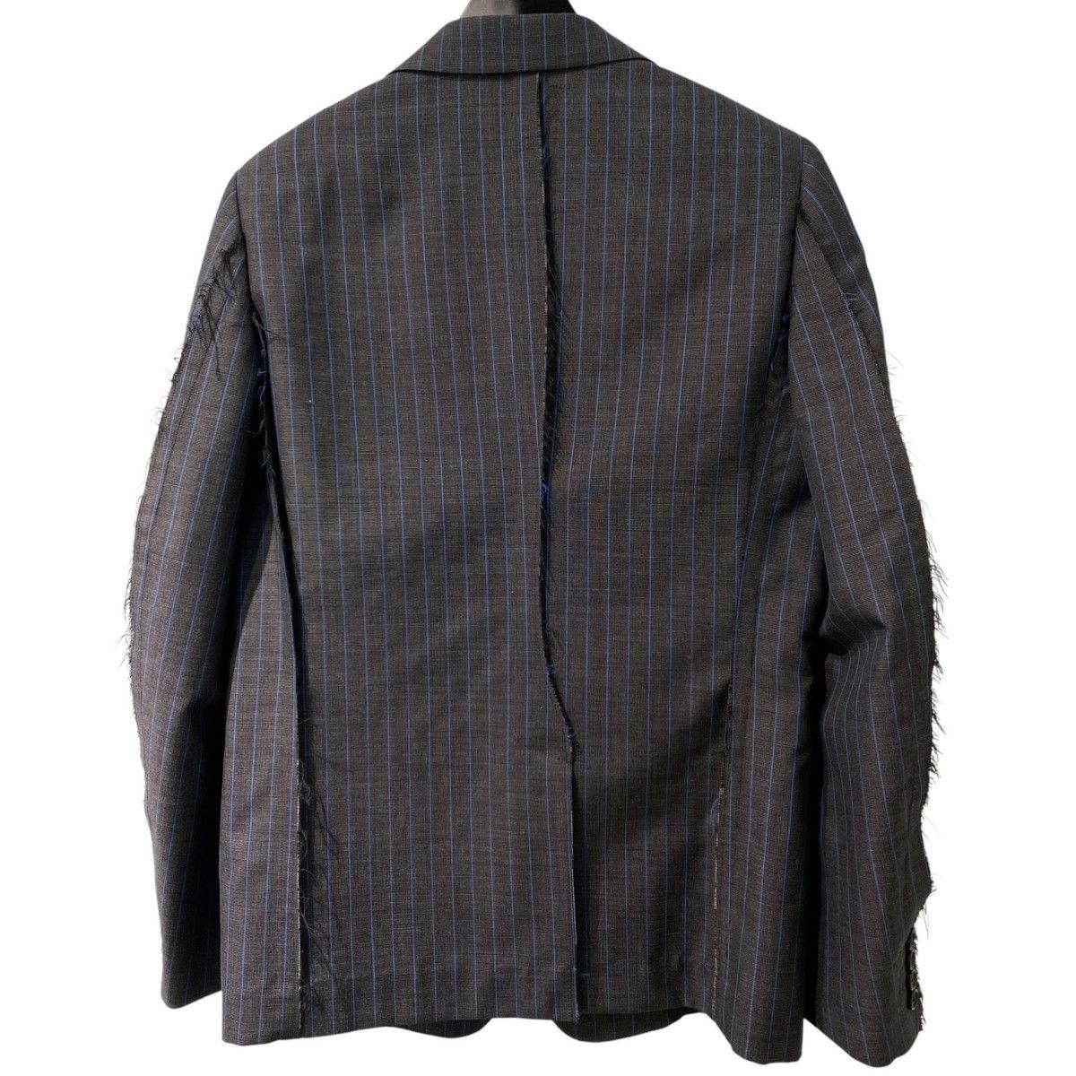 COMME des GARCONS HOMME DEUX 23SS ウールカットオフストライプジャケット 8069000146363