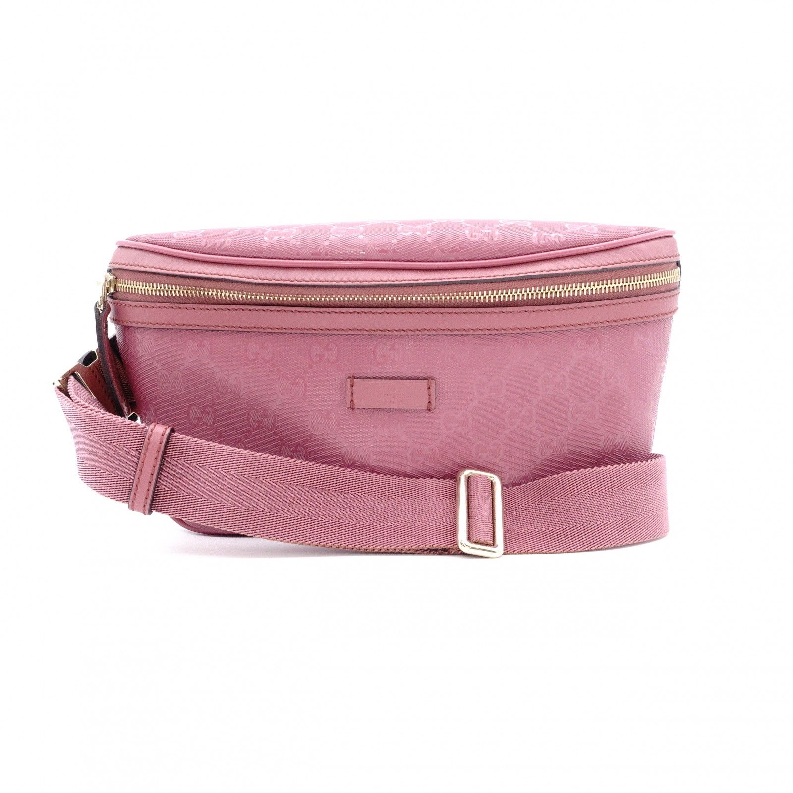 GUCCI グッチ ハンドバッグ PVC ピンク GGインプリメ ウエストバッグ ボディバッグ Ggロゴ