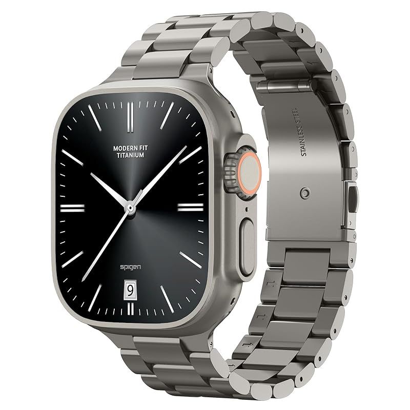 Apple Watch バンド 49/46/45/44mm Apple Watch Ultra3/Ultra2/Ultra/11/10/9/8/7/6/5/4/SE3/SE2/SE 対応 ストラップ モダン・フィット・チタン AMP09105 (ナチュラル・チ