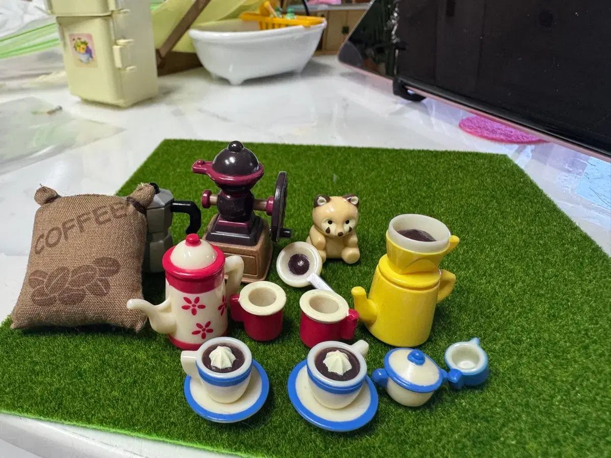 シルバニアファミリー SOUPのキー 限定 ヴィンテージ コーヒー セット