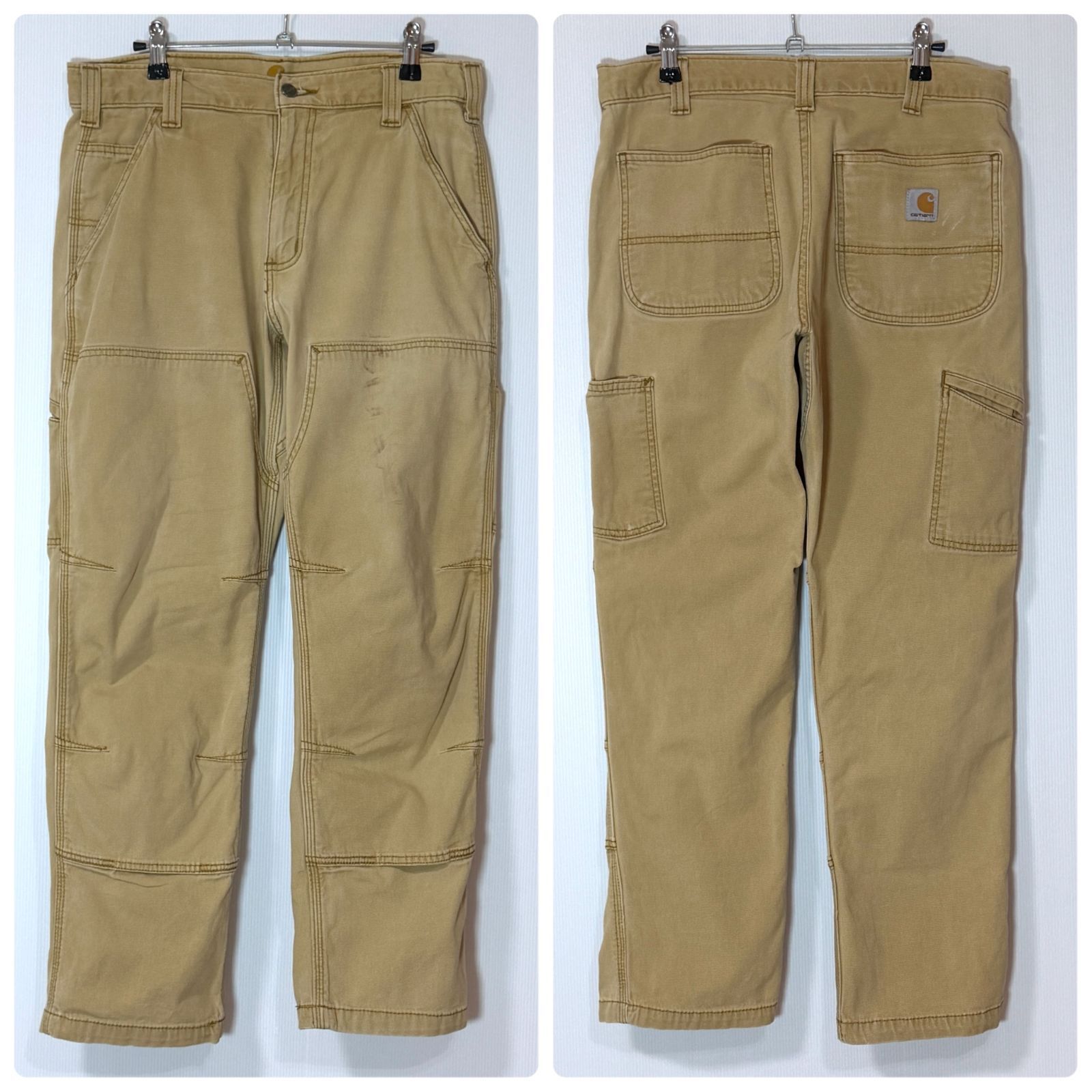 レアサイズ Carhartt カーハート ライトダック ダブルニー ペインター