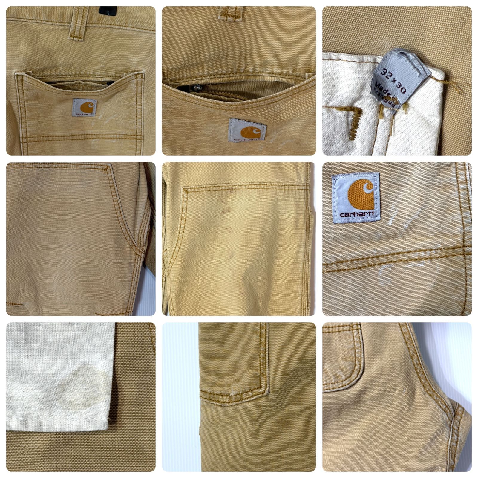 レアサイズ Carhartt カーハート ライトダック ダブルニー ペインター