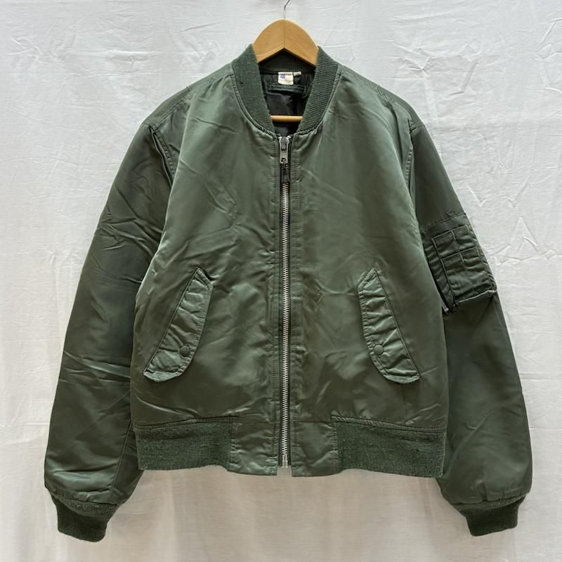 USA製 MA-1 IDEAL 美品 ヴィンテージ USA製 IDEAL ジッパー ナイロン MA-1 ボンバー フライト