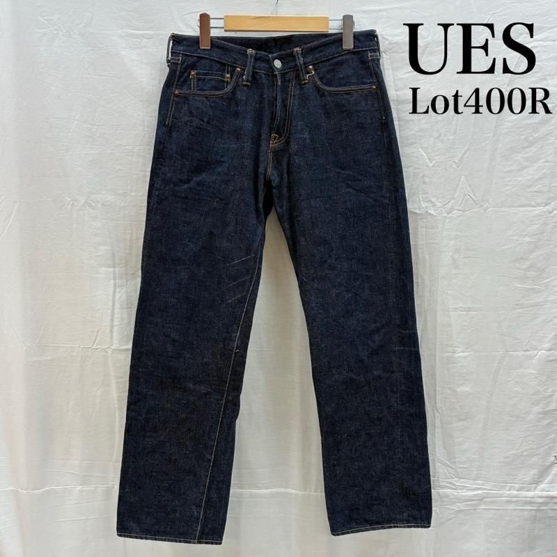 ウエス 400R 茶綿 14.9oz ストレート ボタンフライ オフセット セルビッチ デニム パンツ メンズ 32インチ ISItems【USED】【古着】【中古】50160797