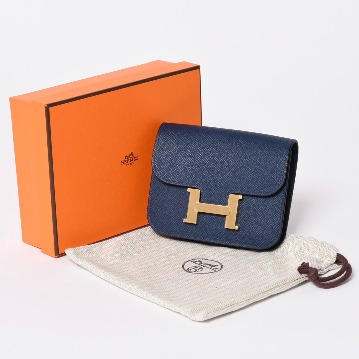 新品未使用 HERMES エルメス コンスタンス スリム 二つ折り財布 ヴォー 