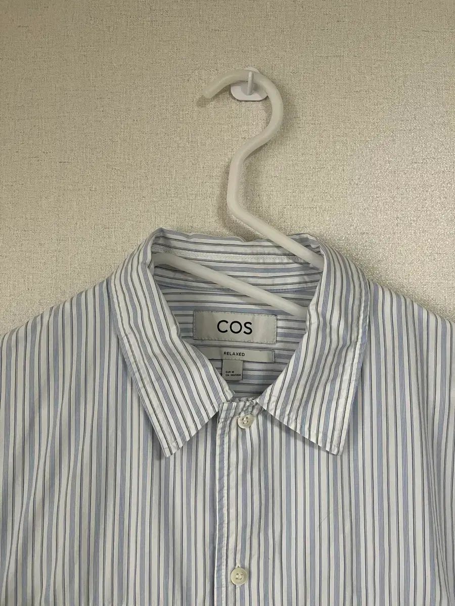 COS コス ストライプ シャツ リラックスド フィット 半袖 シャツ