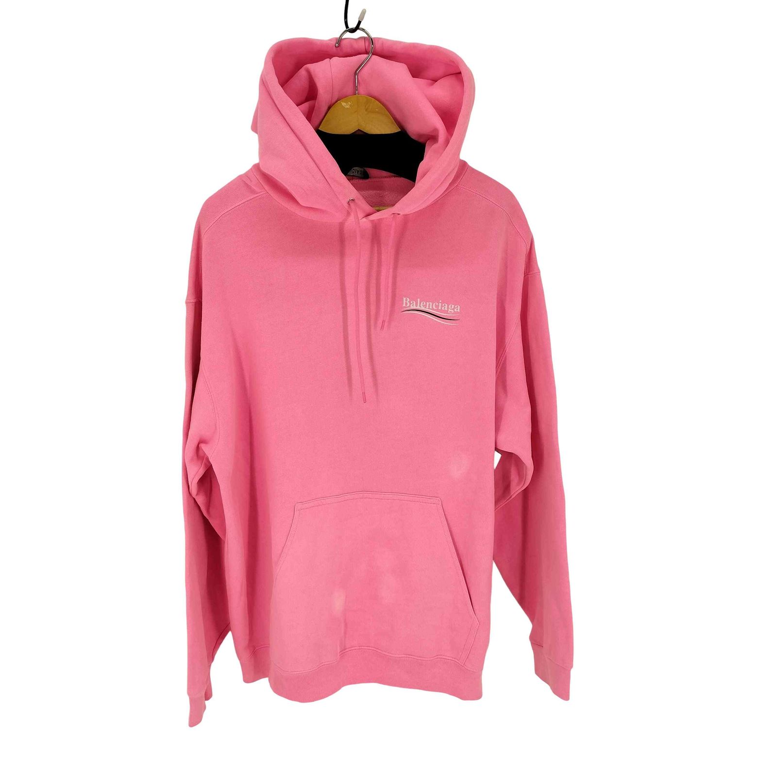 バレンシアガ BALENCIAGA キャンペーンロゴ パーカー 裏起毛 メンズ import：L