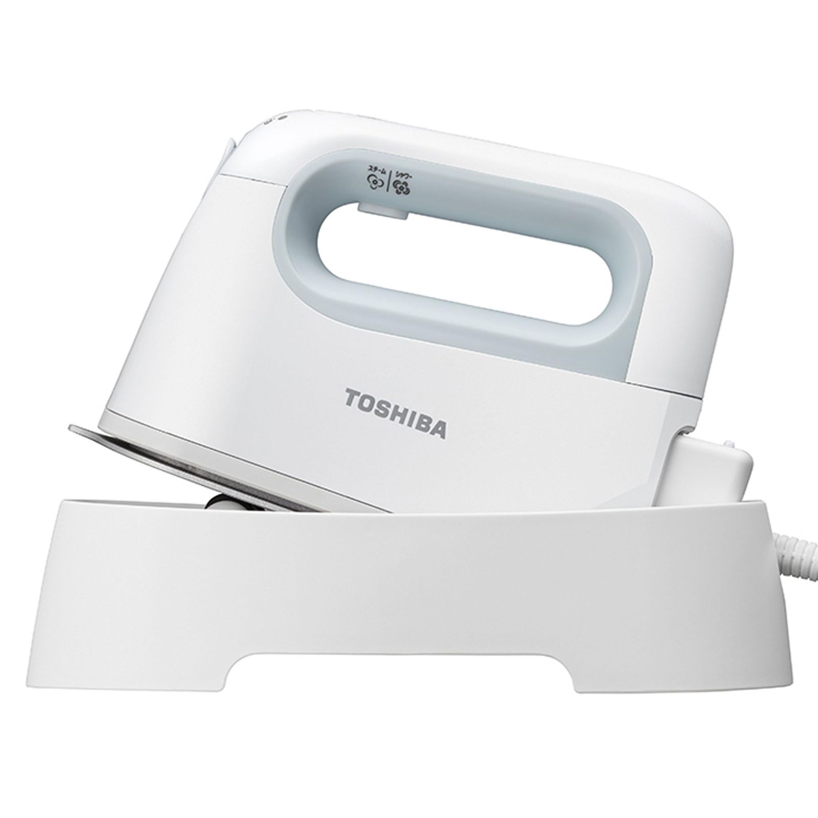 TOSHIBA(東芝) アイロン スチームアイロン コードレス 衣類スチーマー かけたまま 小型 約 0.69kg 最大約 14g/ 分 温度調節 3 段階 2Way TAS-X6-Lt 80639e18