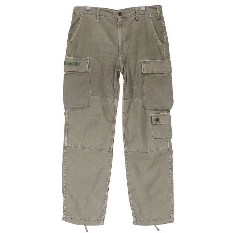 WTAPS ダブルタップス 13AW JUNGLE.STOCK/TROUSERS.COTTON.SATIN 132GWDT-PTM06 ジャングル ストック トラウザーズ コットン カーゴ パンツ オリーブ サイズ1(S) June