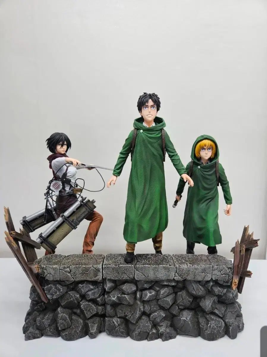 進撃の巨人 レジン Modelpower 三人組