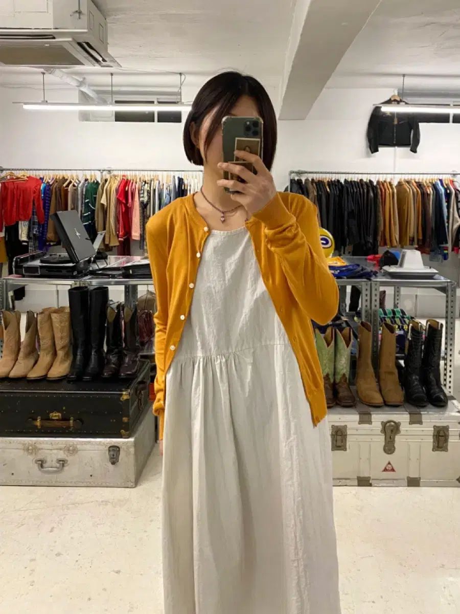 UNITED ARROWS カラーレス シルク カーディガン