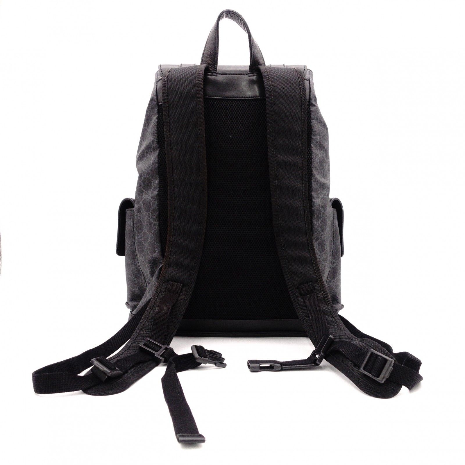GUCCI グッチ GGスプリーム リュック PVC グレー系 メンズ バック