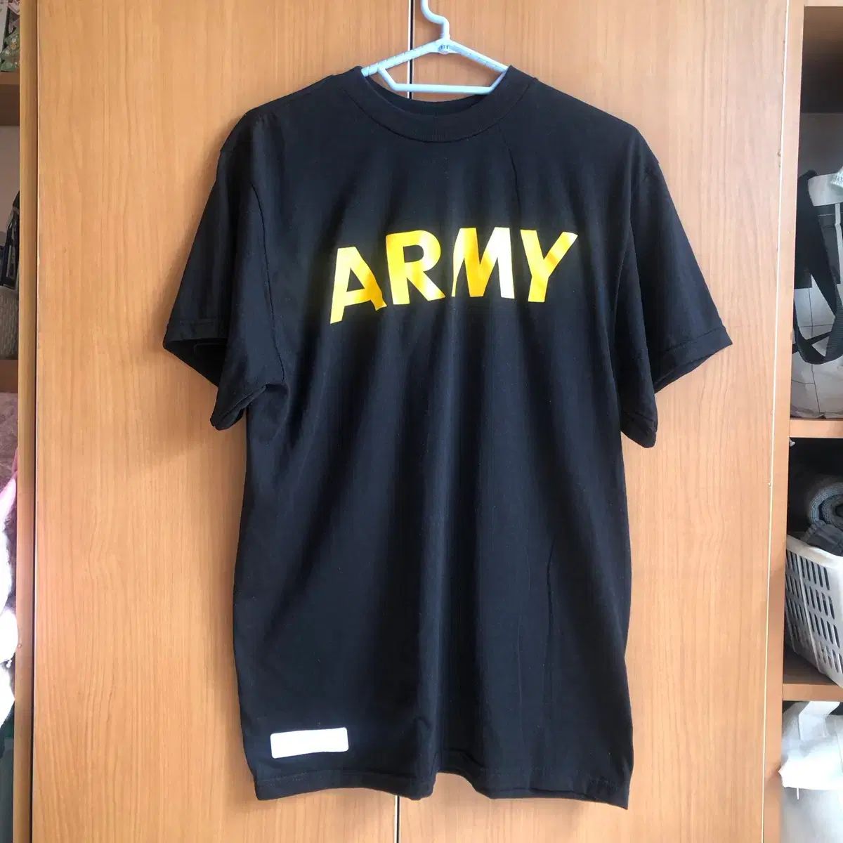 黒色 ARMY ミリタリー トレーニングウェア (半袖・長袖 トップス・ボトムス)