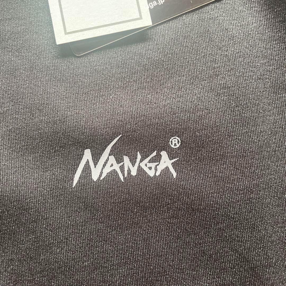 新品 26年夏　NANGA ナンガ　エアフレックスラッシュガード　黒　水陸両用　吸水速乾、耐塩素性、耐海水性　男女共用　メンズ　レディース　アウトドアファッション　お洒落　希少　レア　プレゼント　ゴープコア　キャンプ　海水浴　川遊び　バーベキュー
