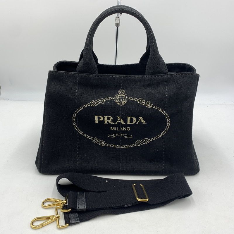 【現状渡し品】 PRADA プラダ カナパ M 2WAY バッグ カバン ショルダーバッグ トートバッグ 【180-260606-ko-11-tei】