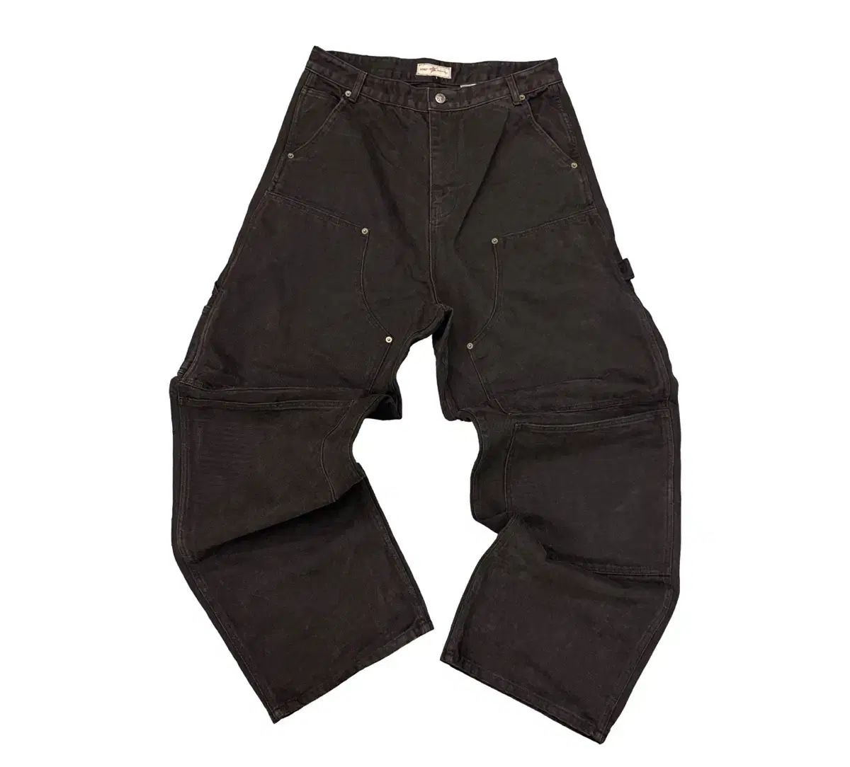 2 葵色（アオイロ）カットオフ ダブルニー パンツ ブラックパール