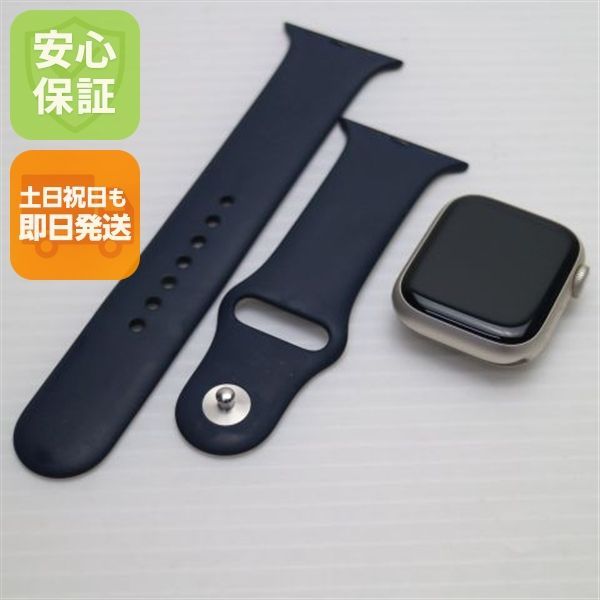 超美品 Apple Watch Series7 41mm GPS スターライト 本体 即日発送 土日祝発送OK あすつく 00000