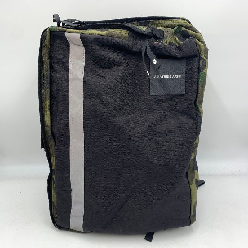 【中古品】 A BATHING APE アベイシングエイプ CAMO BAGPACK カモバッグパック カバン リュックサック デイパック 【188-260606-ko-15-tei】