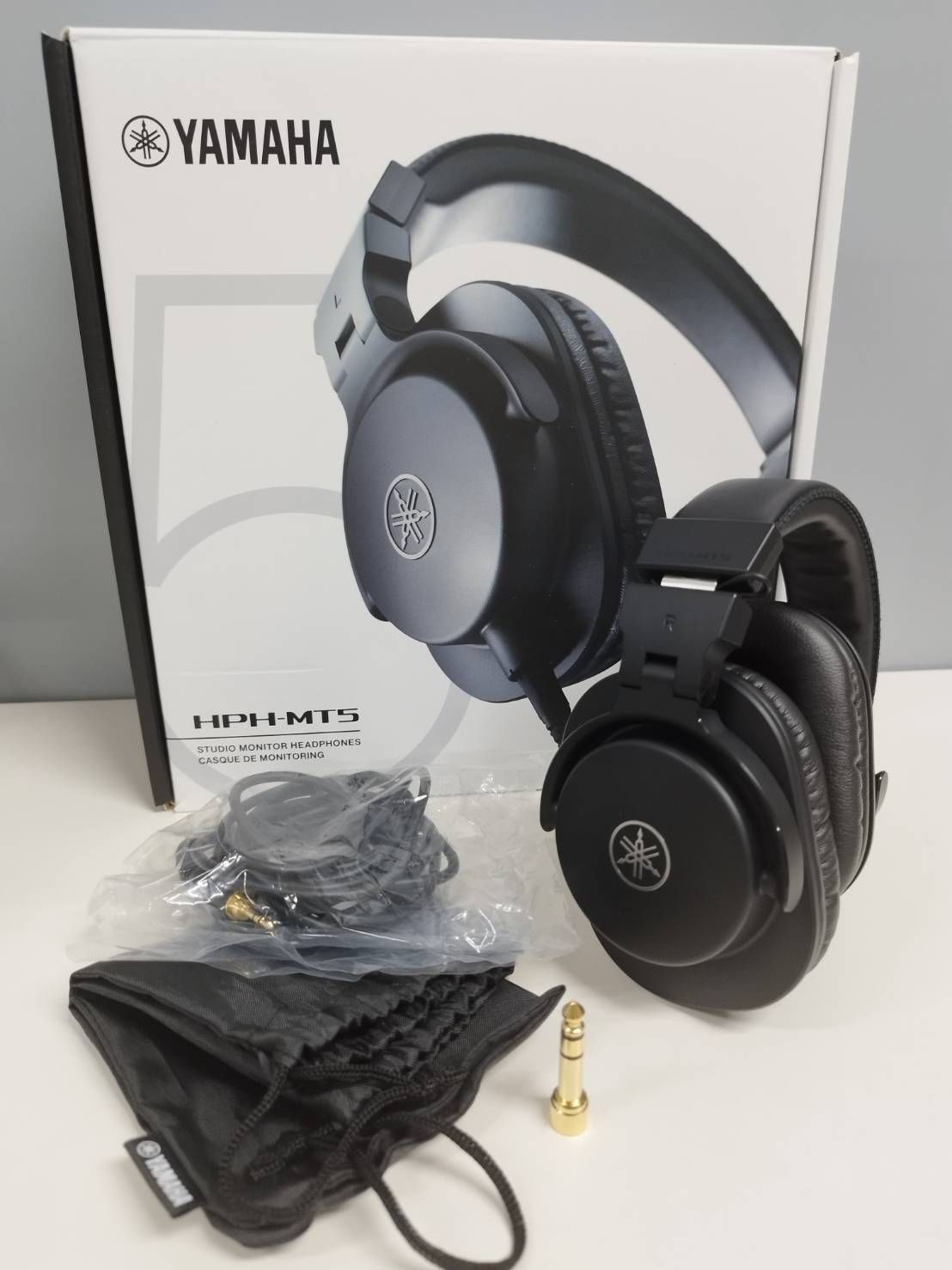 【美品】YAMAHA HPH-MT5/スタジオモニターヘッドホン/ブラック